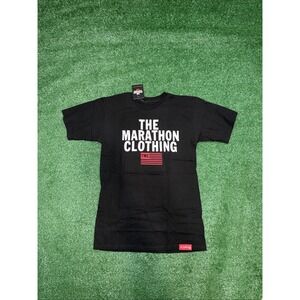 The Marathon Clothing TMC Stack Logo T Shirt Small Black Nipsey Hussle NWT
